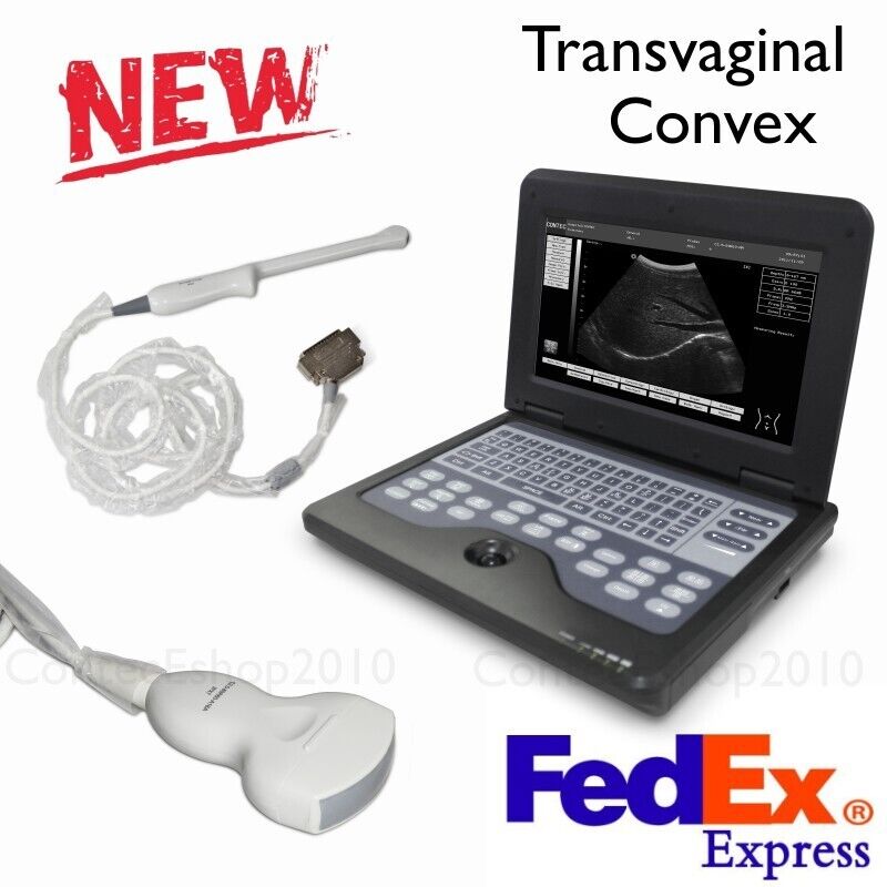 CONTEC CMS600P2 Digital Laptop Machine Ultrasound Scanner Convex+Transvaginal US | Ultrasound Machines - Guide & Reviews |