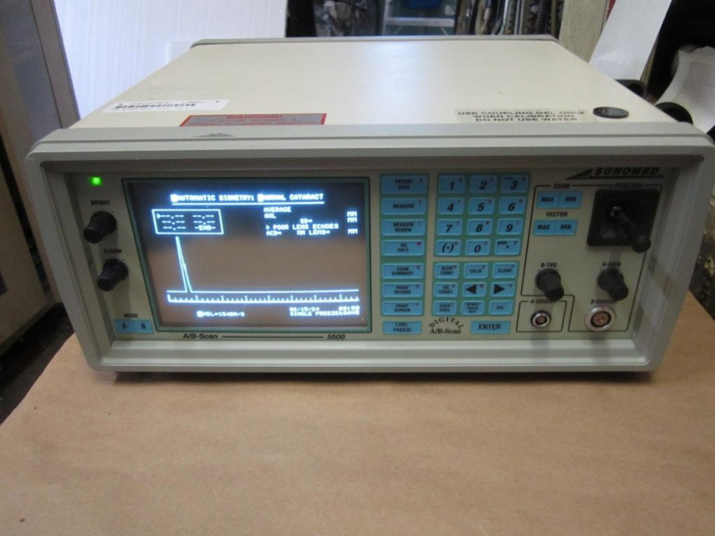 SONOMED A/B-SCAN 5500 OPHTHALMIC ULTRASOUND MACHINE | Ultrasound Machines - Guide & Reviews |