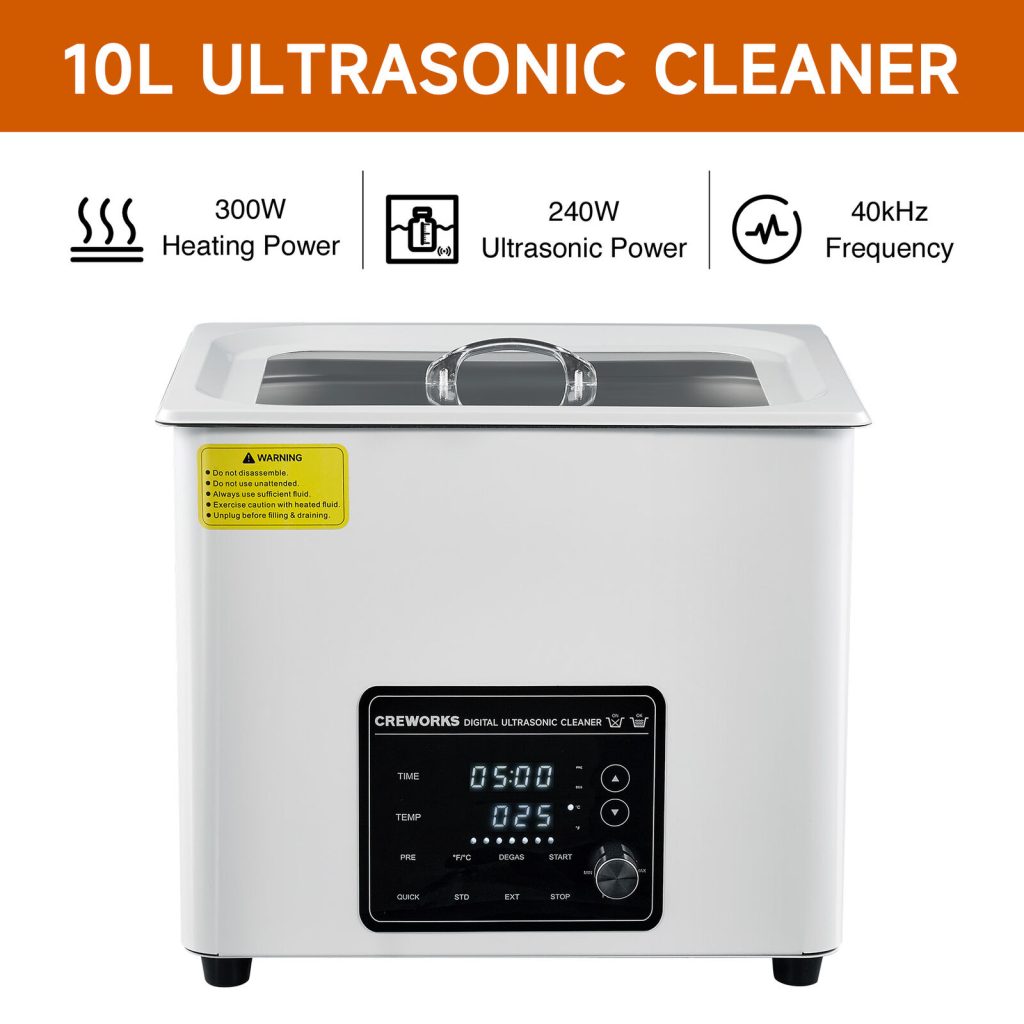 CREWORKS 10L Ultrasound Cleaning Machine with Stainless Steel Basket & Tank | Ultrasound Machines - Guide & Reviews |