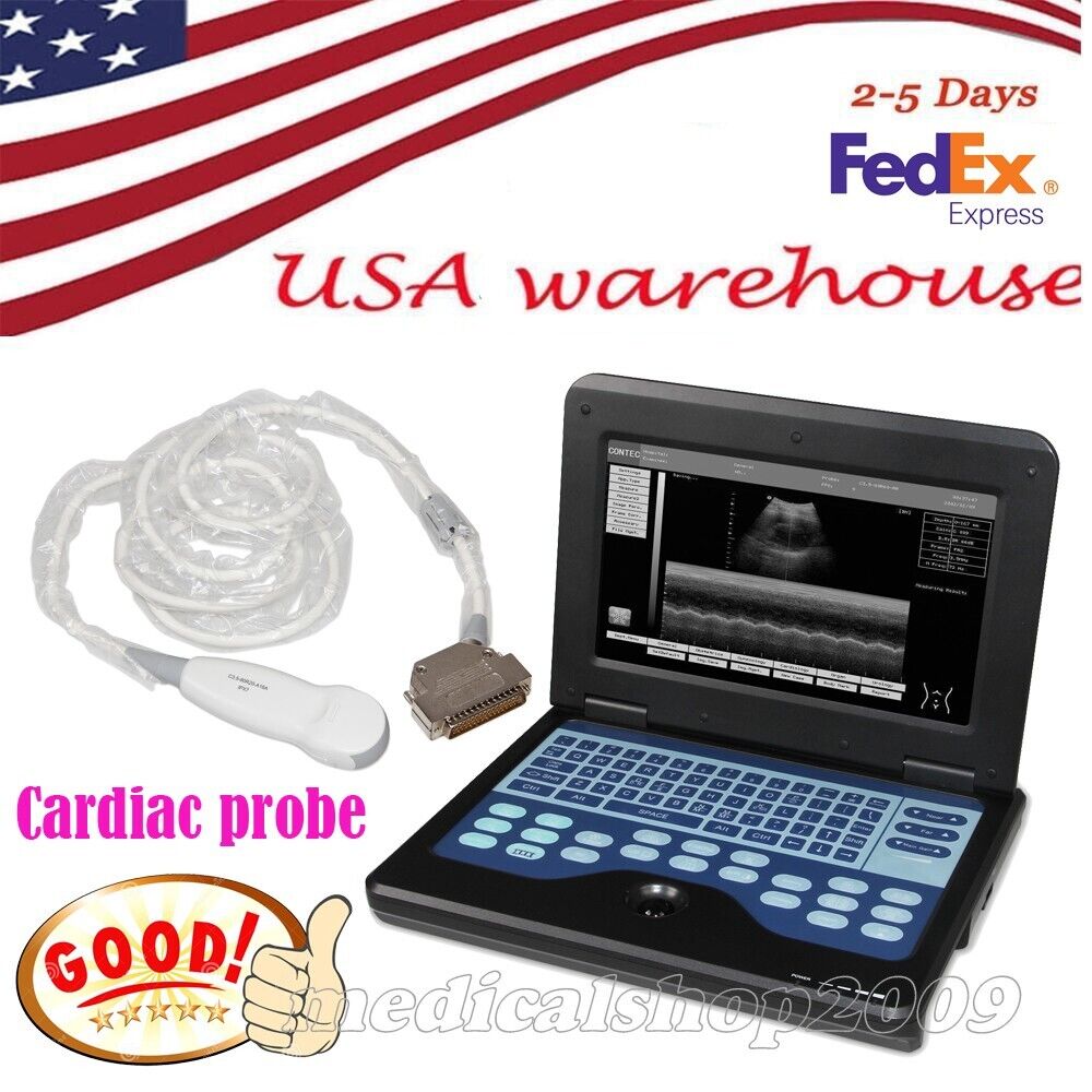 Contec CMS600P2 Digital Laptop Ultrasound Scanner Machine+3.5Mhz Cardiac probe | Ultrasound Machines - Guide & Reviews |